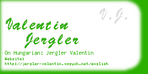 valentin jergler business card